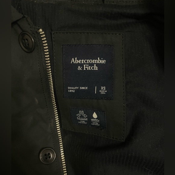 Abercrombie Men’s Cotton Blend Shirt Jacket - Black - Picture 2 of 2